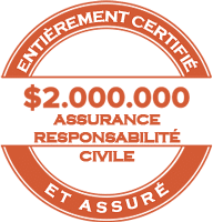 Entierement certifie et assure liabiity