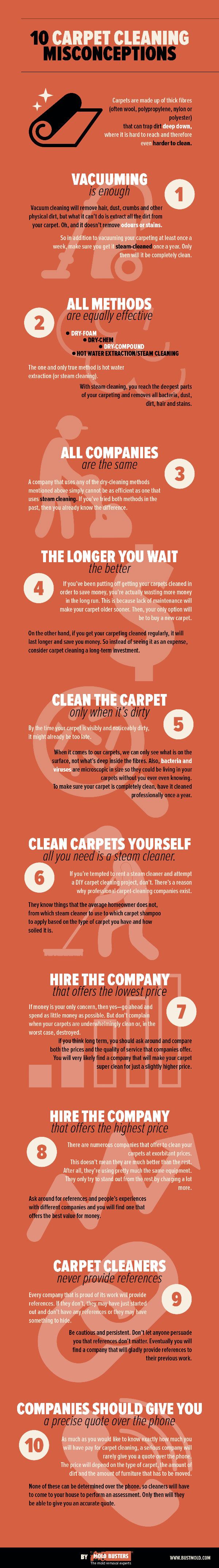 10 Carpet Cleaning Misconceptions