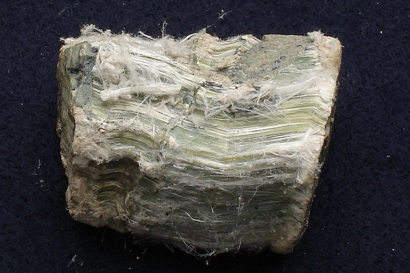 l'amiante blanc chrysotile