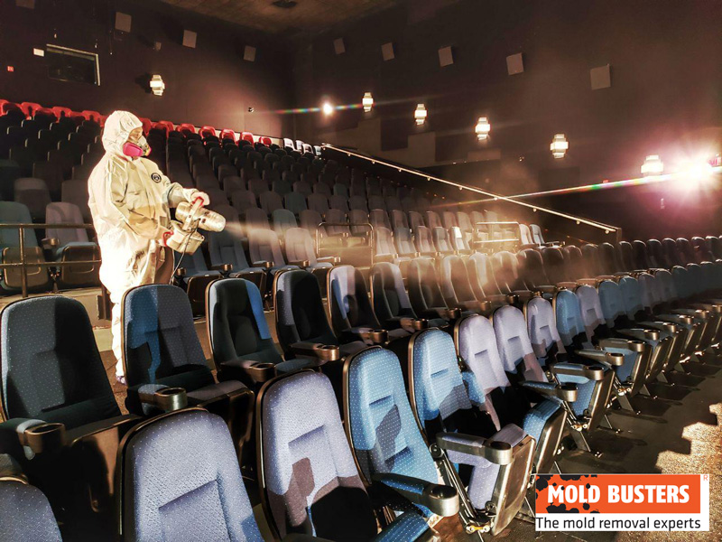 Mold Remediation Fogging Movie Theater 2