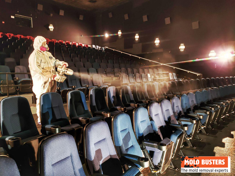 Mold Remediation Fogging Movie Theater 2