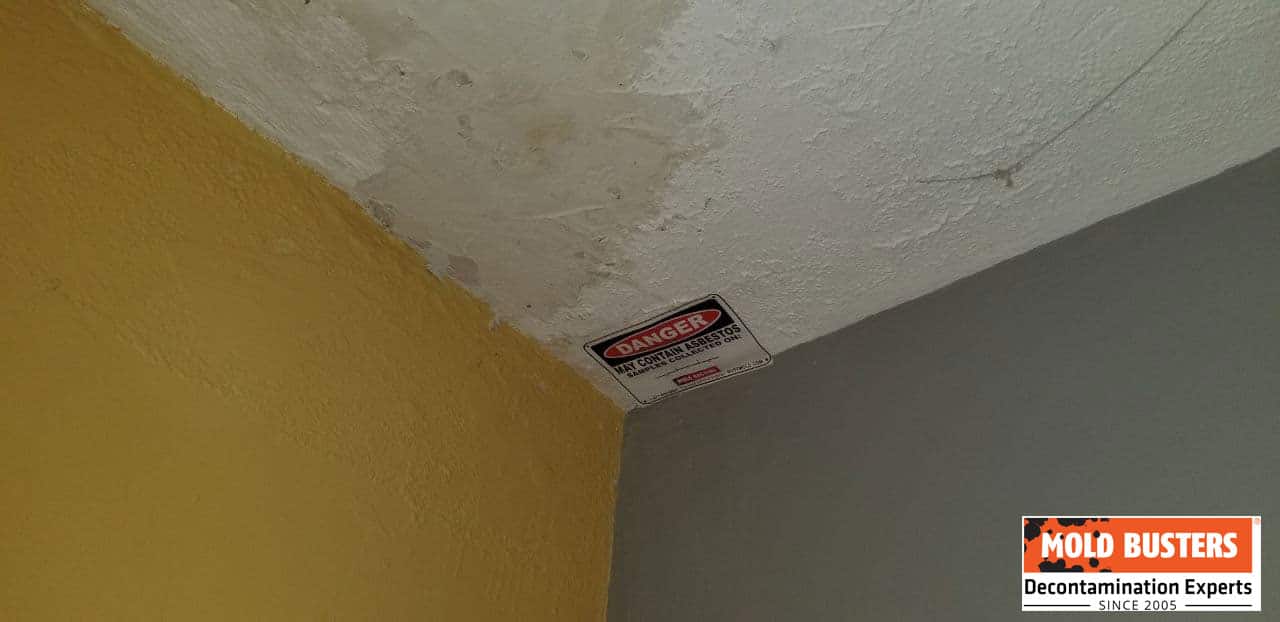 tremolite asbestos stipple ceiling