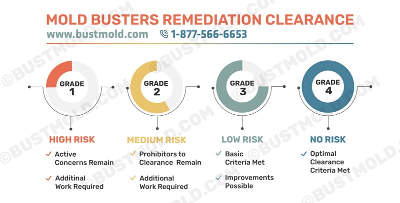 Mold Busters Remediation Clearance Grade Chart