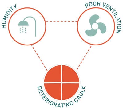 Common causes of bathroom mold