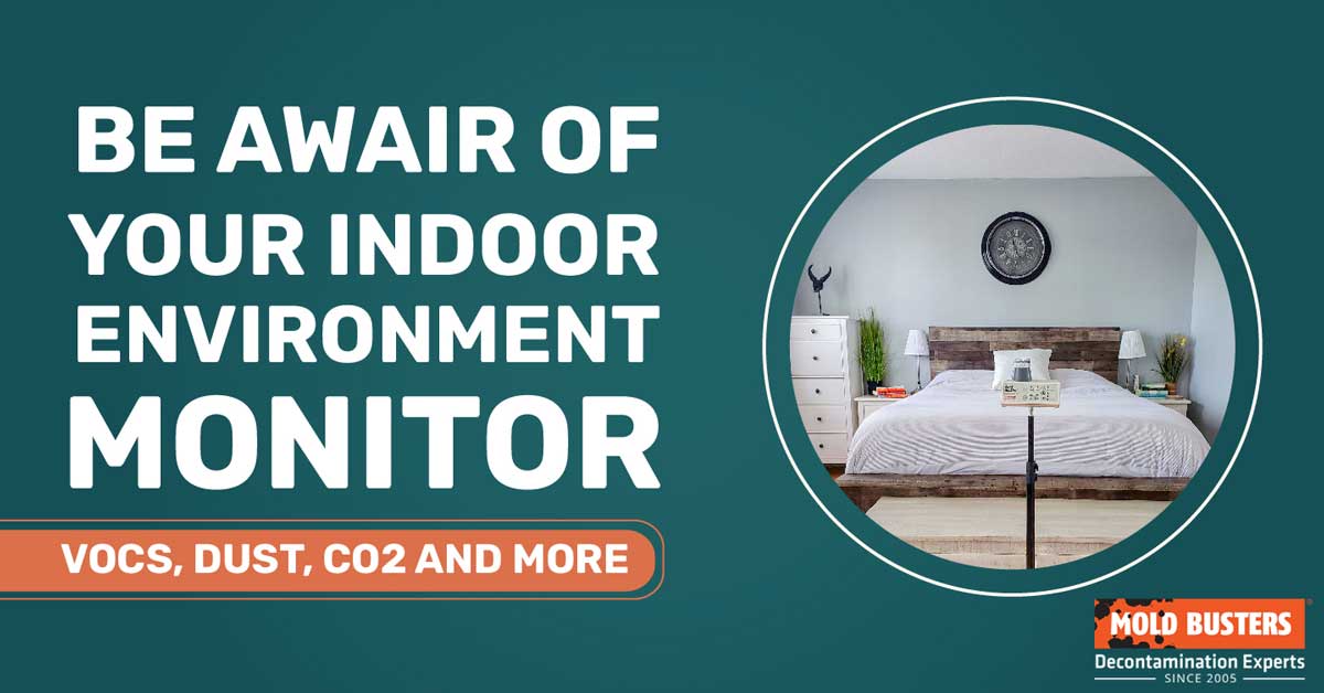 monitor indoor air quality vocs dust co2