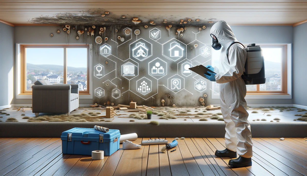 concept of mold inspection and removal services