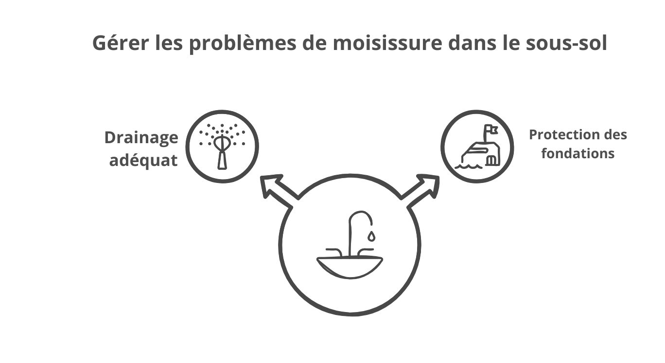 Gérer les problèmes de moisissure dans le sous sol