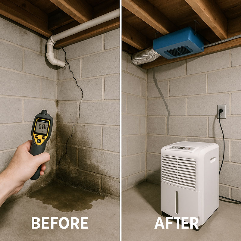 Moisture source identification and elimination for long-term mold prevention in Quebec climate