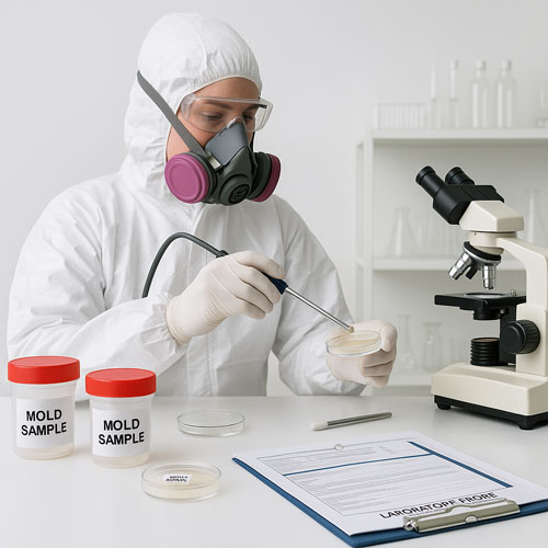 Professional mold testing and laboratory analysis for accurate identification