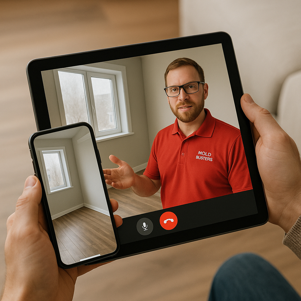 Virtual mold inspection technology for convenient remote assessment