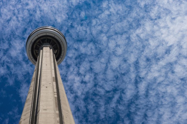 CN Tower against the Toronto skyline, where Mold Busters offers free virtual mold inspections across the GTA