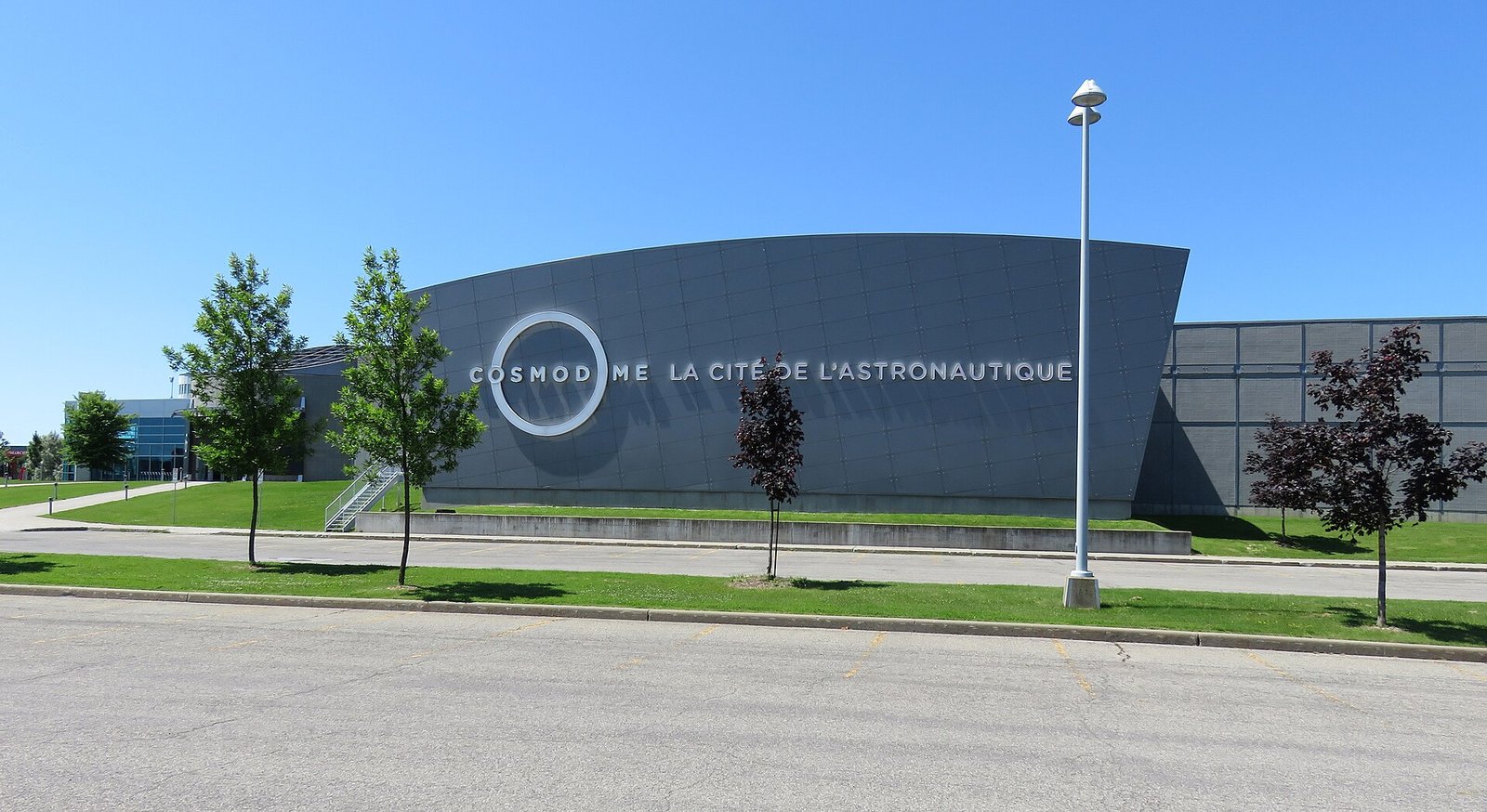 The Cosmodome space science centre and its emblematic rocket in Laval, Quebec, within Mold Busters' Laval mold inspection service area