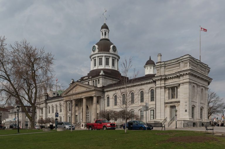 Kingston City Hall, the limestone landmark of the Limestone City, where Mold Busters provides certified mold removal and inspection