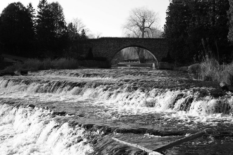 Webster's Falls on the Niagara Escarpment near Dundas, a defining feature of Hamilton's humid microclimate