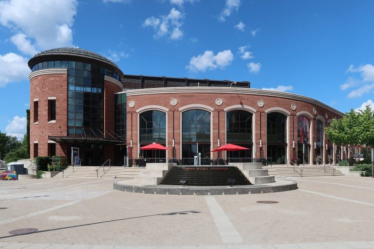 Rose Theatre Brampton in Garden Square, near homes served by Mold Busters mold inspection in Brampton
