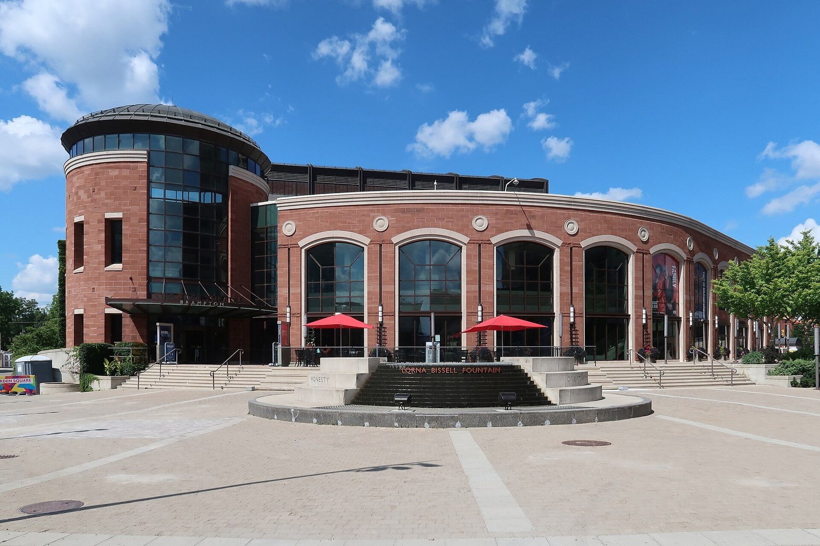 Rose Theatre Brampton in Garden Square, near homes served by Mold Busters mold inspection in Brampton